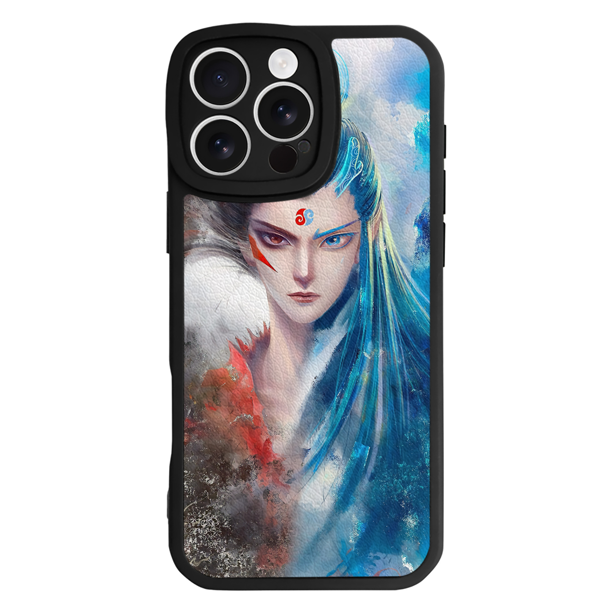 （画像用） Ne Zha 2 ナタ 魔童の大暴れ 【iPhone 16シリーズ対応】シリコンスマホケース（レザー調） 材質：シリコン